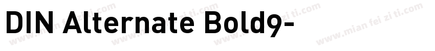 DIN Alternate Bold9字体转换